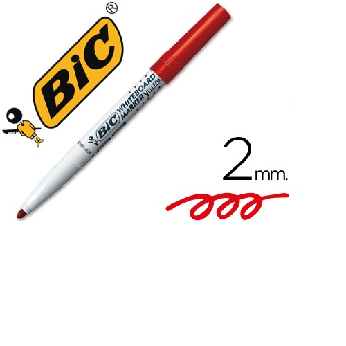 Marcador Velleda 1741, Vermelho