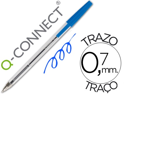 Esferográfica cristal Q-Connect, Azul