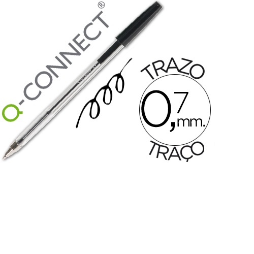 Esferográfica cristal Q-Connect, Preto