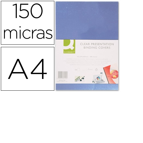 Capas de encadernação PVC, DIN A4, Incolor