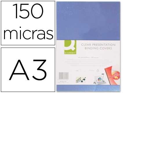 Capas de encadernação PVC, DIN A3, Incolor