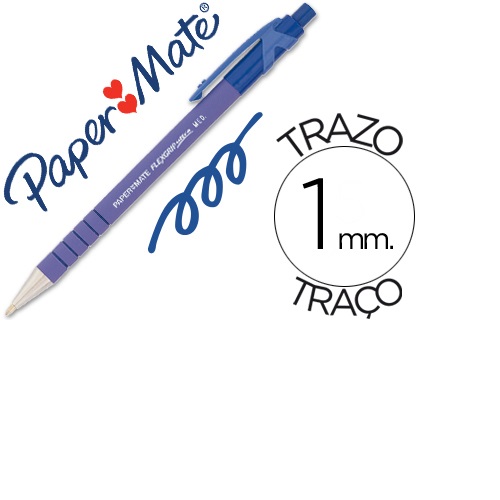 Esferográfica Flex Grip, Azul