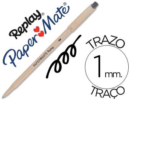 Esferográfica Replay III, Preto