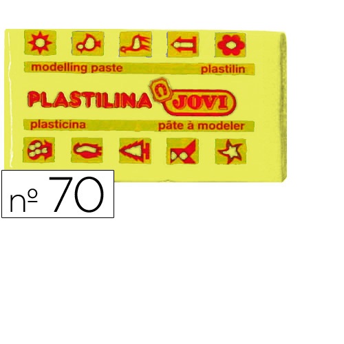Plasticina pequena 50 gr. Amarelo claro
