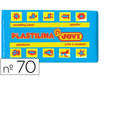 Plasticina pequena 50 gr. Azul claro