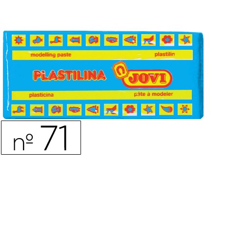 Plasticina média 150 gr. Azul claro