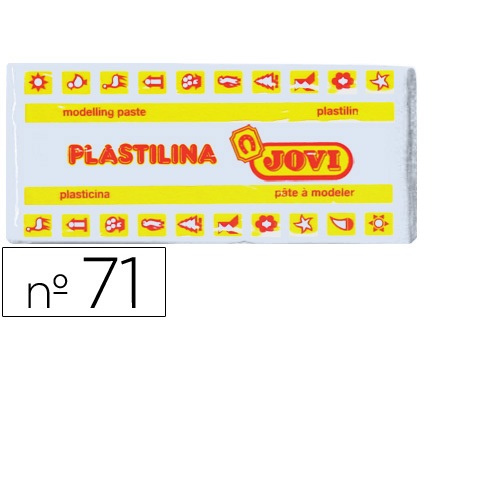 Plasticina média 150 gr. Branco