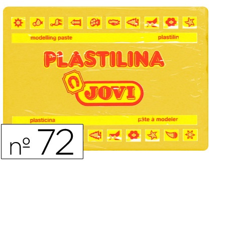 Plasticina grande 350 gr. Amarelo escuro