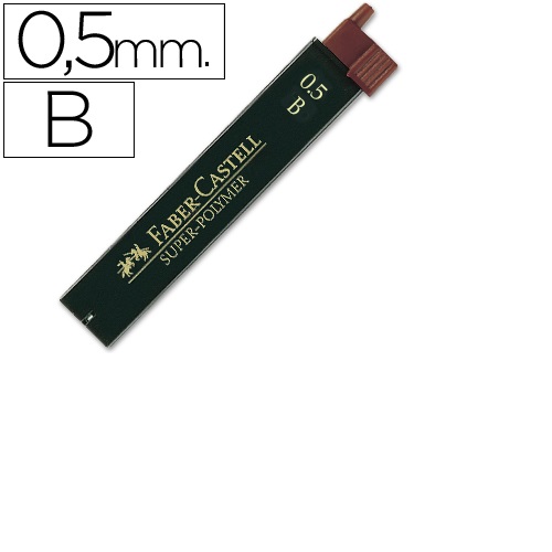 Minas para lapiseiras, B 0,5 mm