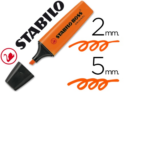 Marcador fluorescente Boss 70, Laranja