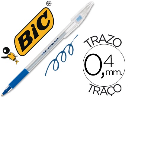 Esferográfica Cristal Grip, Azul