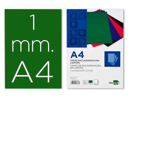 Capas de encadernação em cartão, DIN A4, Verde