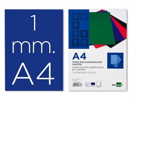 Capas de encadernação em cartão, DIN A4, Azul