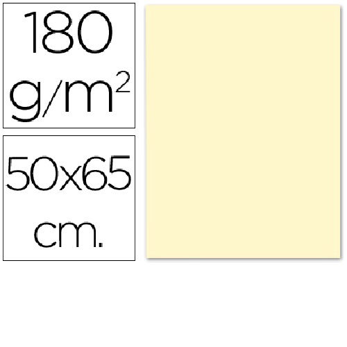 Cartolina 500 x 650 mm, Creme