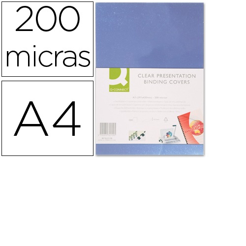 Capas de encadernação PVC, DIN A4, Incolor