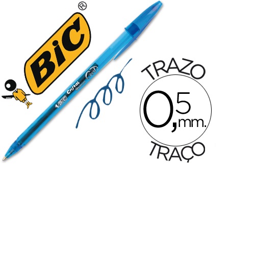 Esferográfica Cristal Gel, Azul