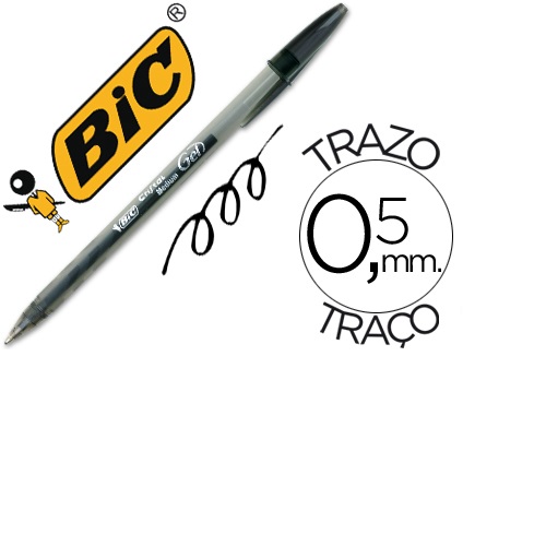 Esferográfica Cristal Gel, Preto