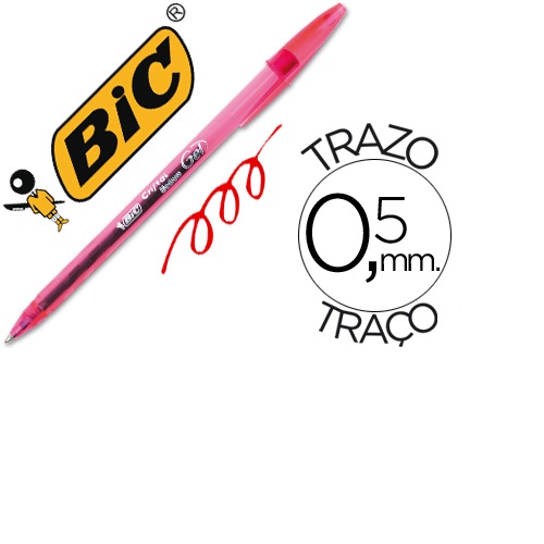 Esferográfica Cristal Gel, Vermelho