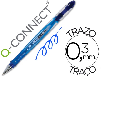 Esferográfica transparente, Azul