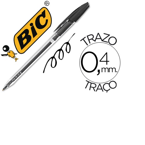 Esferográfica Cristal Clic, Preto