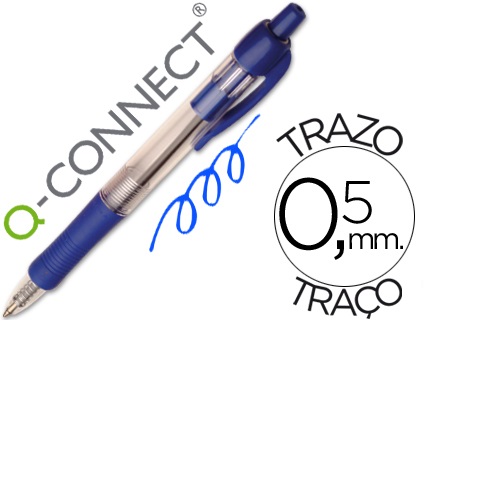 Esferográfica retrátil, Azul