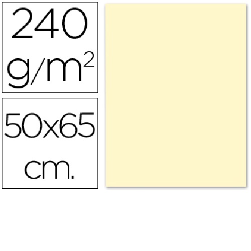 Cartolina 500 x 650 mm, Creme