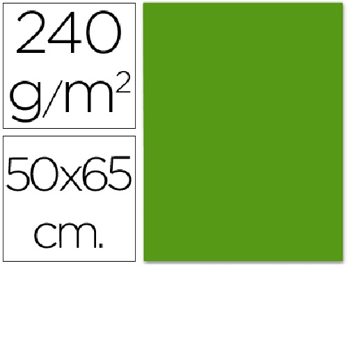 Cartolina 500 x 650 mm, Verde natal
