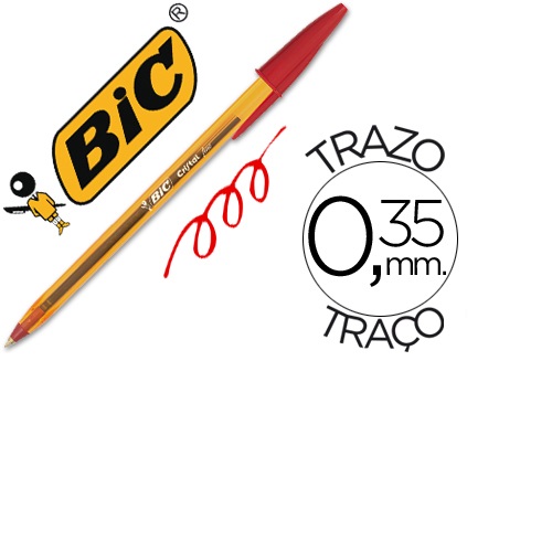 Esferográfica Bic Cristal, Vermelho