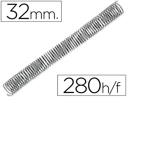 Espiral metálica para encadernadoras