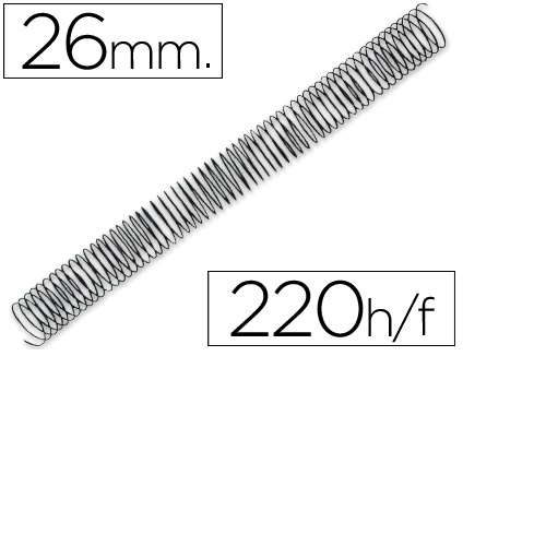 Espiral metálica para encadernadoras