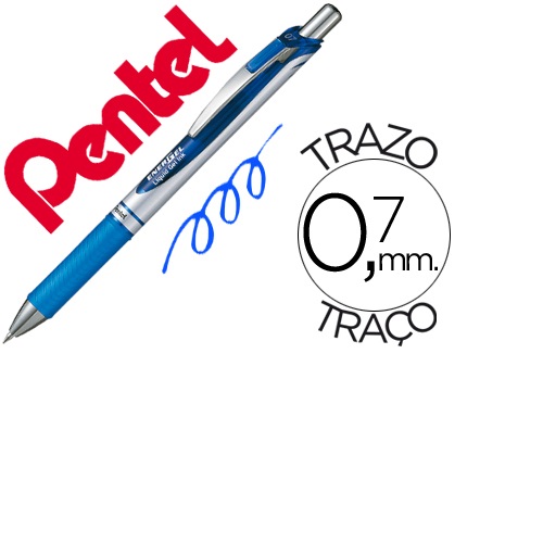 Roller BL77 Energel retrátil, Azul