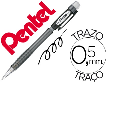 Lapiseira AX105 e AX107 Fiesta, Preto, 0,5 mm