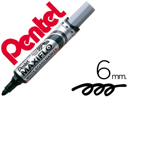 Marcador MWL5M Maxiflo quadro branco, Preto