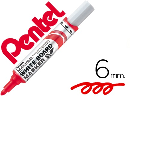 Marcador MWL5M Maxiflo quadro branco, Vermelho