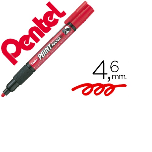 Marcador MMP20 Paint vidro e plástico, Vermelho