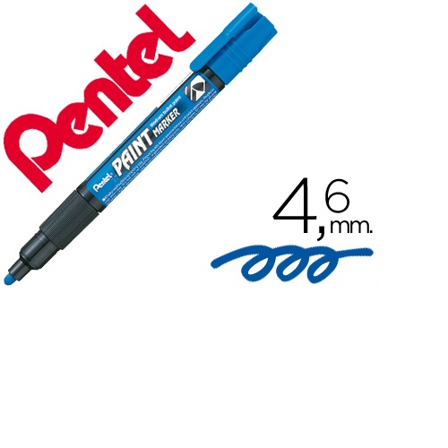 Marcador MMP20 Paint vidro e plástico, Azul