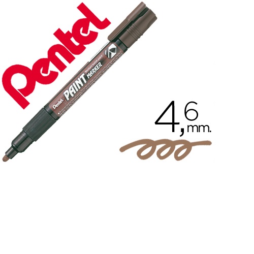 Marcador MMP20 Paint vidro e plástico, Castanho
