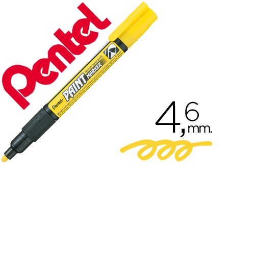 Marcador MMP20 Paint vidro e plástico, Amarelo