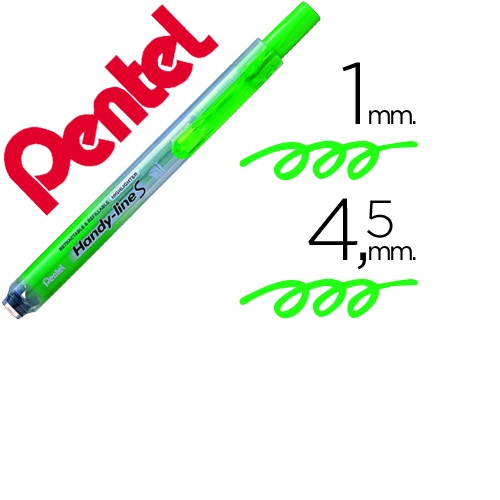 Marcador SXS15 fluorescente retrátil, Verde