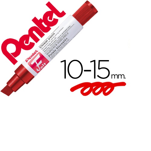 Marcador M180 Jumbo permanente, Vermelho