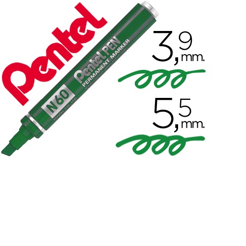 Marcador N60 permanente, Verde