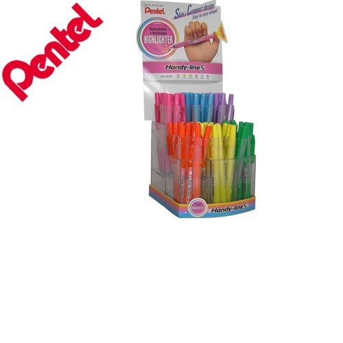 Marcador SXS15 fluorescente retrátil, Expositor com 6 dúzias