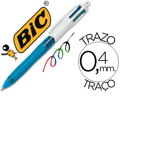 Esferográfica 4 cores Grip, Azul