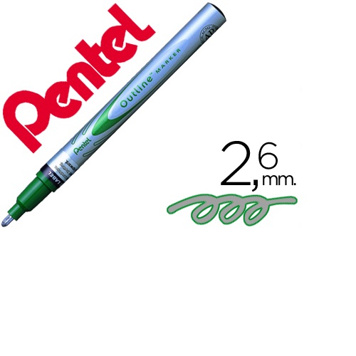 Marcador Outline Marker MSP60, Verde