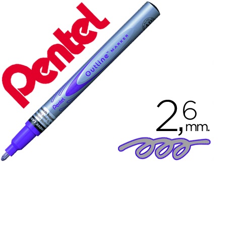 Marcador Outline Marker MSP60, Violeta