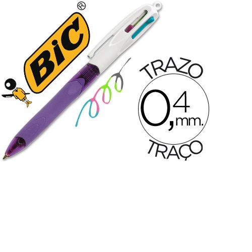 Esferográfica 4 cores Pastel
