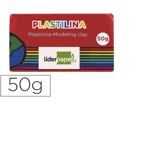 Plasticina 50 gr, Vermelho