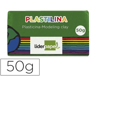 Plasticina 50 gr, Verde escuro
