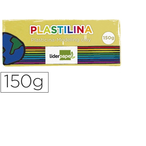 Plasticina 150 gr. Amarelo claro