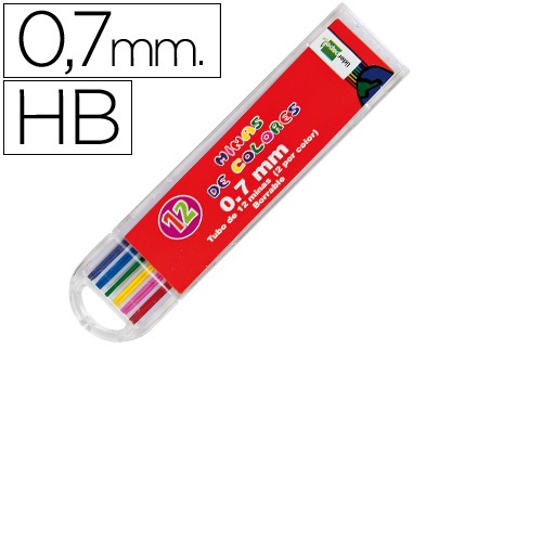 Minas de cores, 0,7 mm